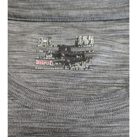 Under Armour Heat Gear Grey Mens Large Logo T-shirt - Picture 5 of 6